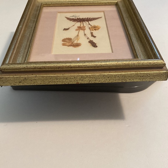 Vintage-Caryl Pohland dried flower picture in frame - Picture 4 of 14